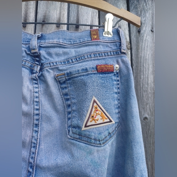 ❤️7 for All Mankind vintage custom embroidered patch jeans - size 25❤️ (#3) - Picture 7 of 13